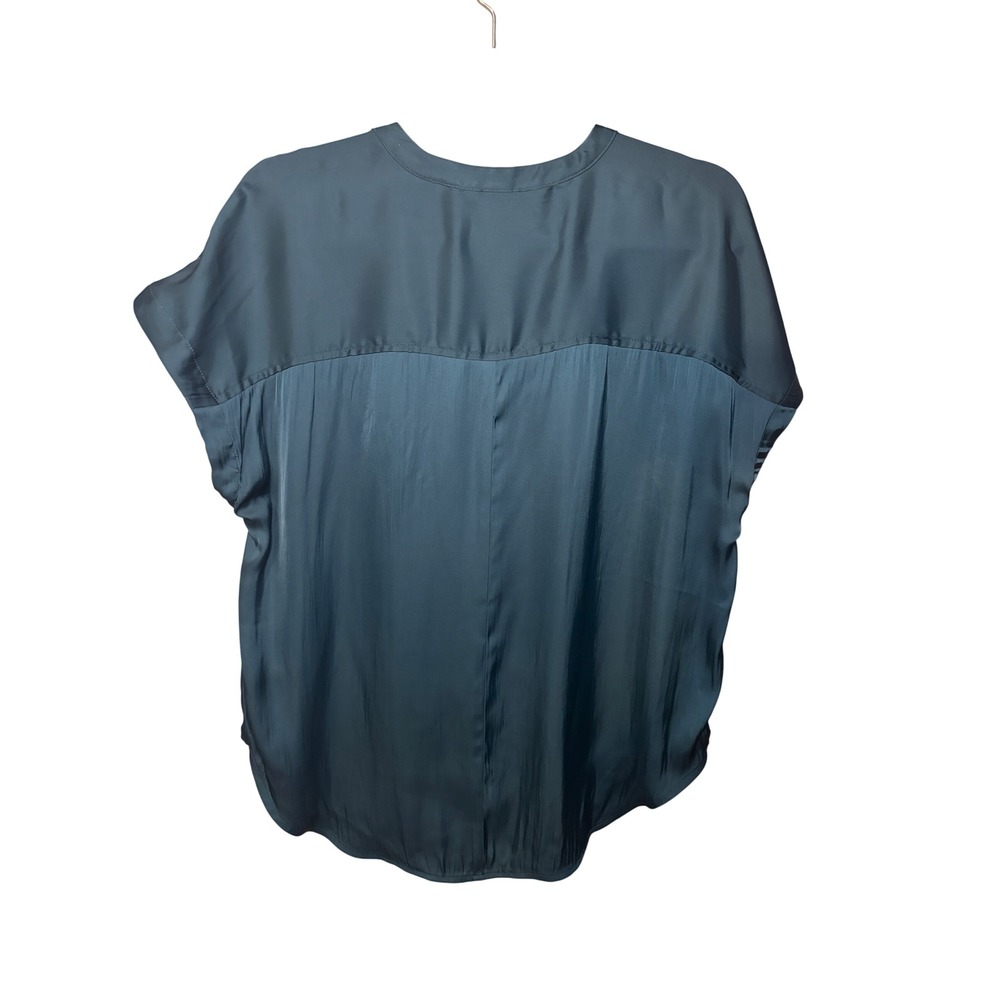 Old Navy Green Blouse M Dolman Sleeve Popover Top Emerald‎ Isle Professional - Picture 4 of 12